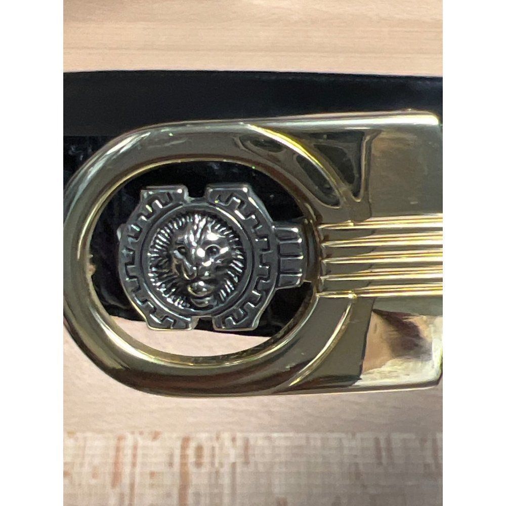 Black Croc Pattern Belt - Picture 4 of 5